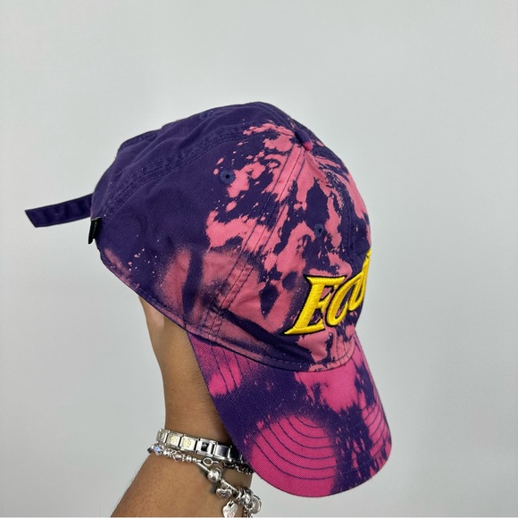 ECU Pirates Custom Bleach Splatter Embroidery Dad Hat OS Upcycled - Picture 5 of 7